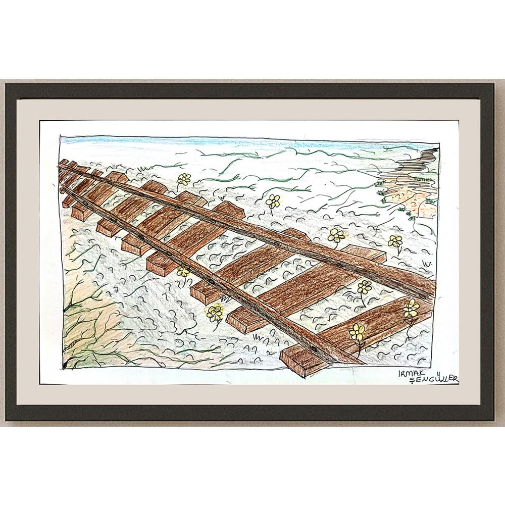 Irmak Şengüller 29x21cm Orijinal Karikatür BOD00616