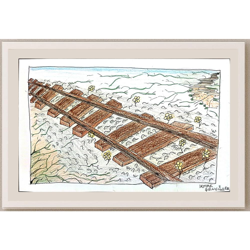 Irmak Şengüller 29x21cm Orijinal Karikatür BOD00616