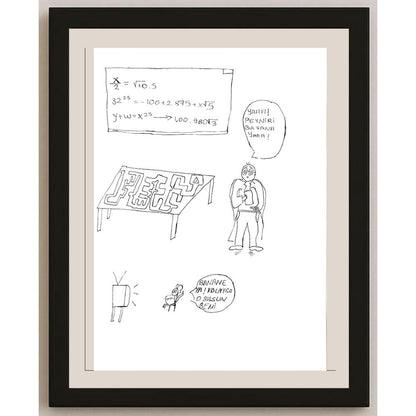 Deniz Manas Çelikbaş 29x21cm Orijinal Karikatür BOD00617