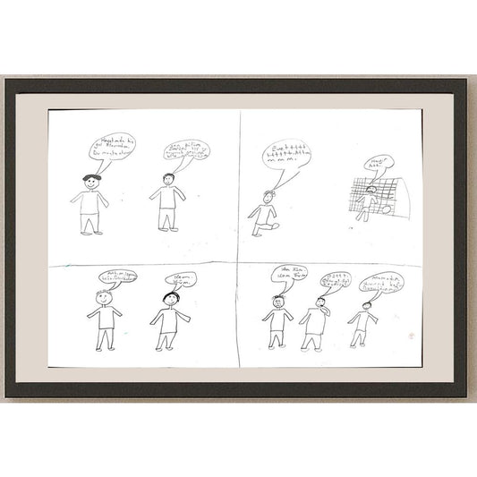 Vedat Önder 29x21cm Orijinal Karikatür BOD00623