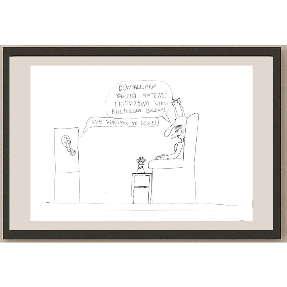 Bora Kılıç 29x21cm Orijinal Karikatür BOD00624