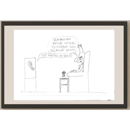 Bora Kılıç 29x21cm Orijinal Karikatür BOD00624