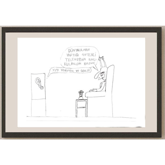 Bora Kılıç 29x21cm Orijinal Karikatür BOD00624