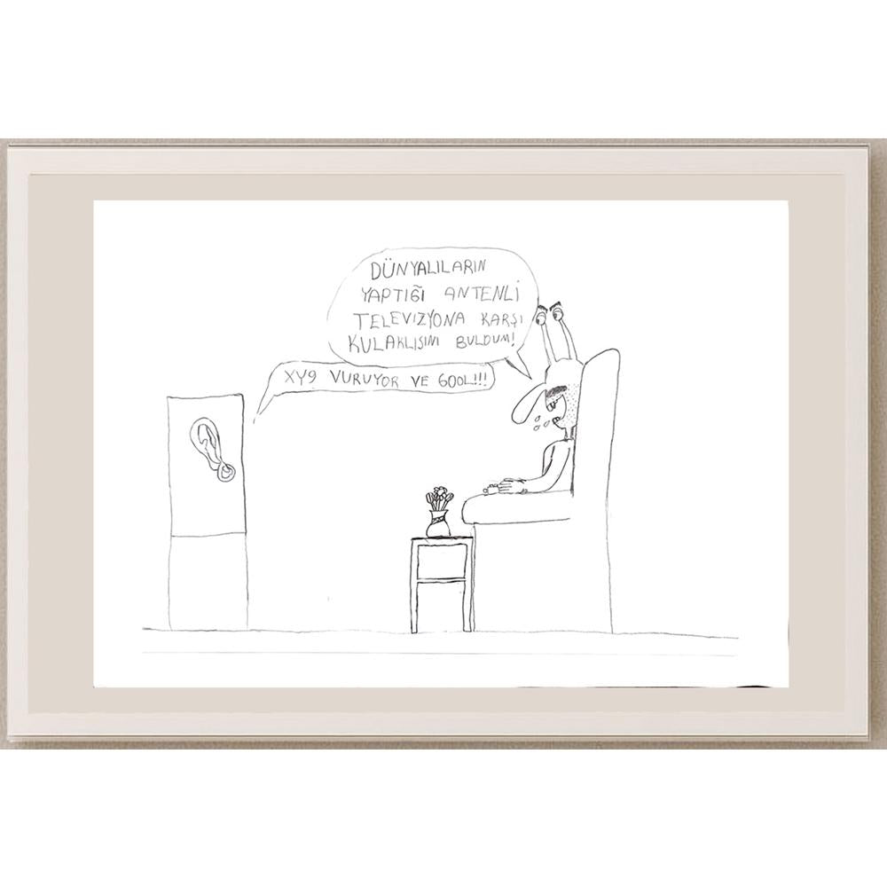 Bora Kılıç 29x21cm Orijinal Karikatür BOD00624