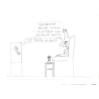 Bora Kılıç 29x21cm Orijinal Karikatür BOD00624