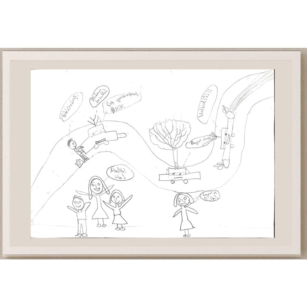 Özge Aktaş 29x21cm Orijinal Karikatür BOD00625