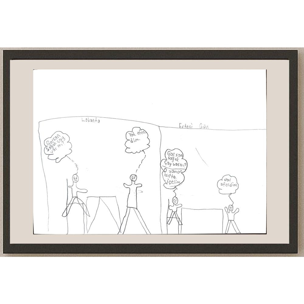 Tayfun Yanar 29x21cm Orijinal Karikatür BOD00626