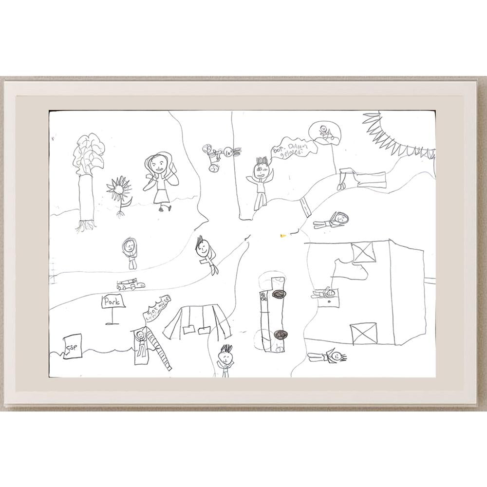 Meryem Beker 29x21cm Orijinal Karikatür BOD00627