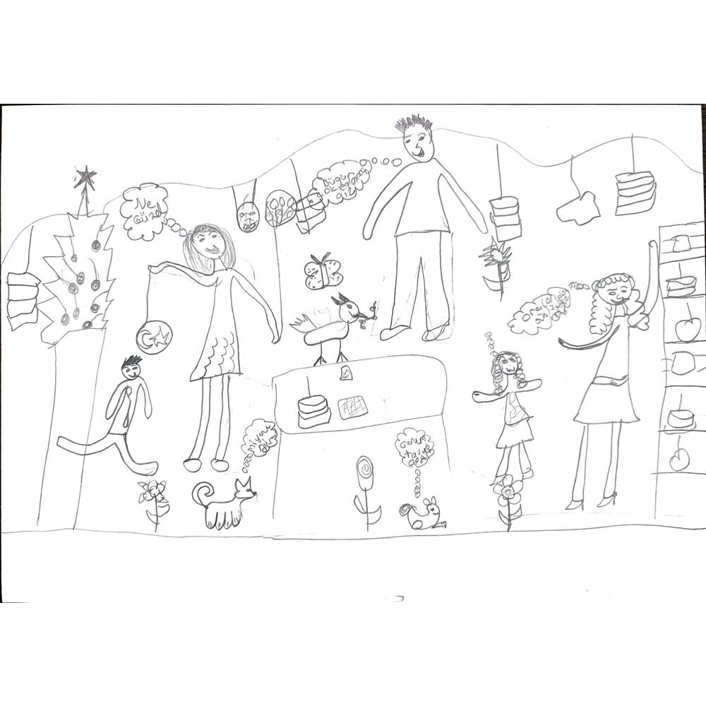 Kübra Çelikbaş 29x21cm Orijinal Karikatür BOD00628