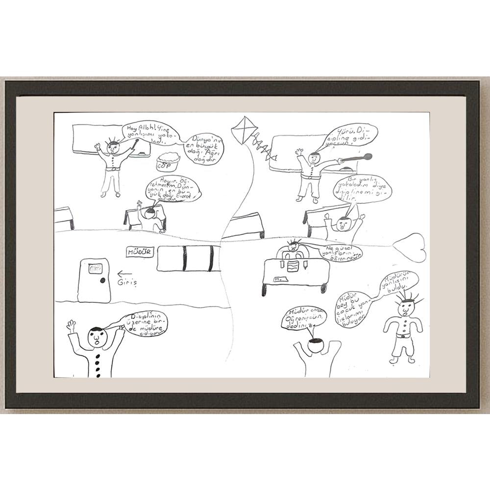 Uğur Yağmur 29x21cm Orijinal Karikatür BOD00630