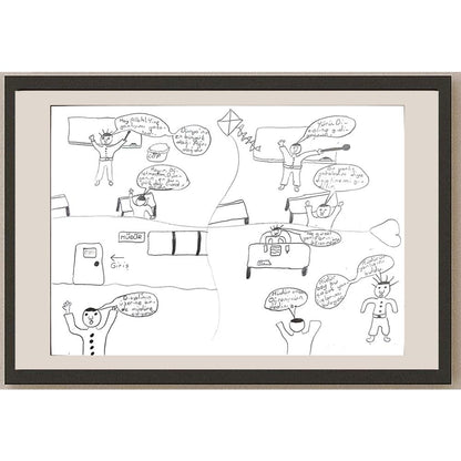 Uğur Yağmur 29x21cm Orijinal Karikatür BOD00630