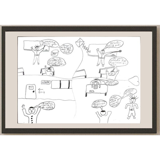 Uğur Yağmur 29x21cm Orijinal Karikatür BOD00630