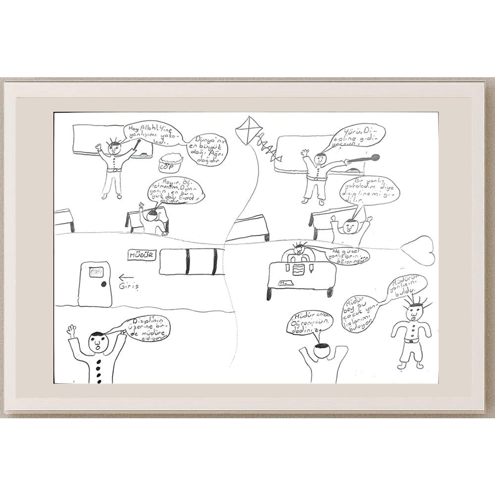 Uğur Yağmur 29x21cm Orijinal Karikatür BOD00630