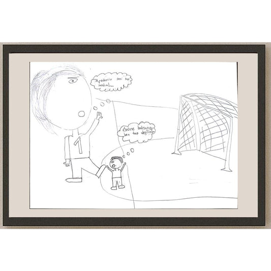 Eşref Zahid Uçuk 29x21cm Orijinal Karikatür BOD00632
