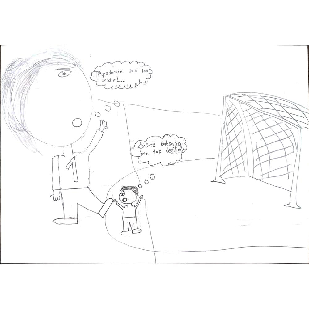 Eşref Zahid Uçuk 29x21cm Orijinal Karikatür BOD00632