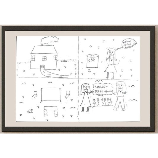 Gülsüm Ayhan 29x21cm Orijinal Karikatür BOD00633