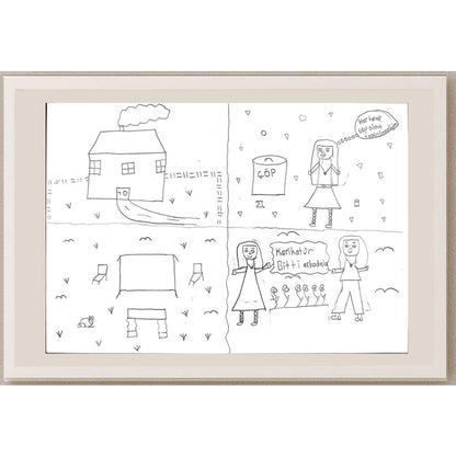 Gülsüm Ayhan 29x21cm Orijinal Karikatür BOD00633