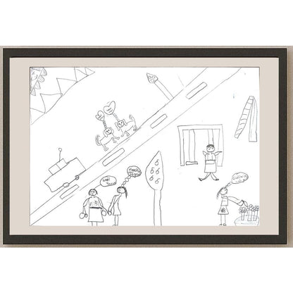Buse Dönmez 29x21cm Orijinal Karikatür BOD00644