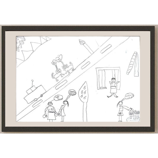 Buse Dönmez 29x21cm Orijinal Karikatür BOD00644