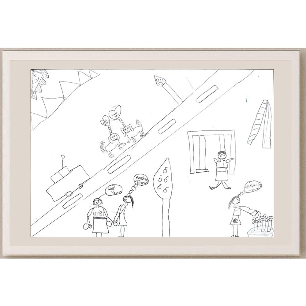 Buse Dönmez 29x21cm Orijinal Karikatür BOD00644