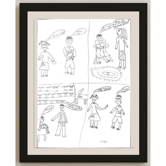 Elif Parlak 29x21cm Orijinal Karikatür BOD00646