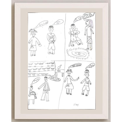 Elif Parlak 29x21cm Orijinal Karikatür BOD00646