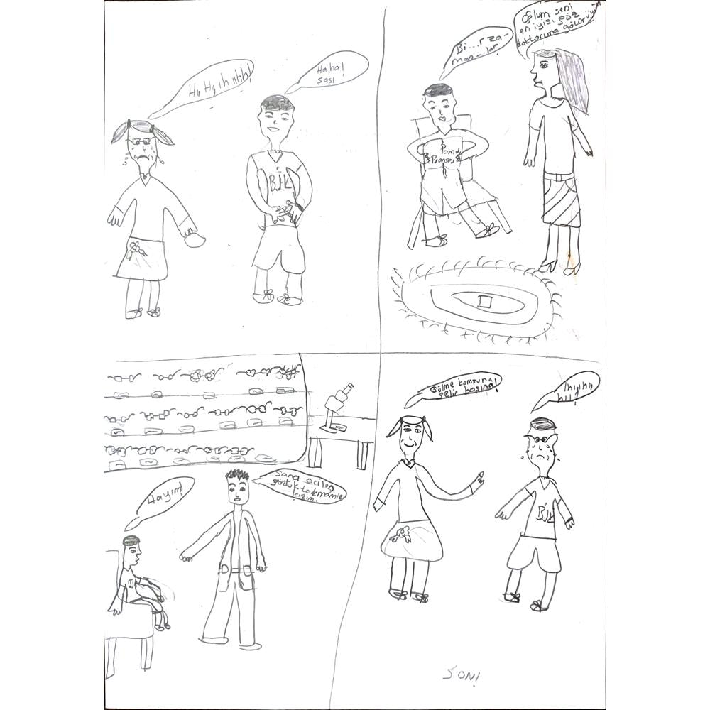 Elif Parlak 29x21cm Orijinal Karikatür BOD00646