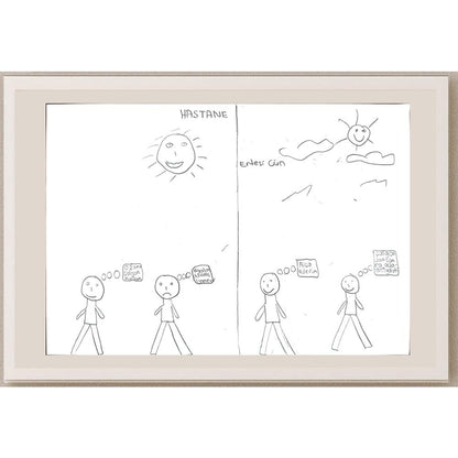 Berkay Güneş 29x21cm Orijinal Karikatür BOD00650