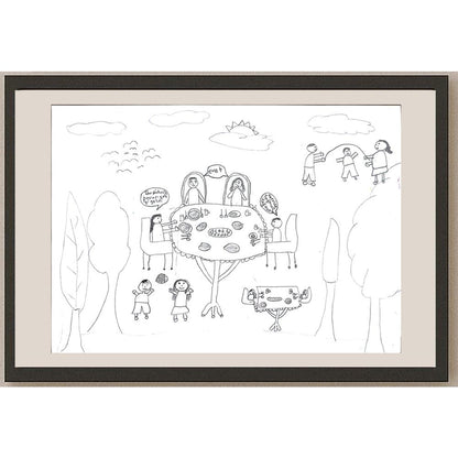 Yağmur Parmaksız 29x21cm Orijinal Karikatür BOD00652