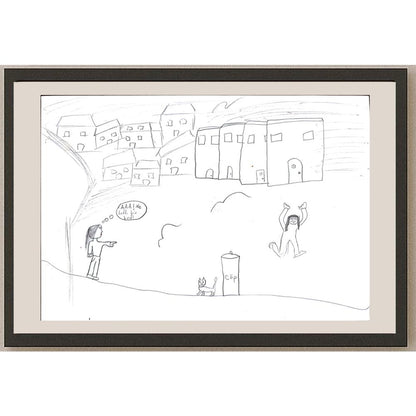 Sena Özder 29x21cm Orijinal Karikatür BOD00654