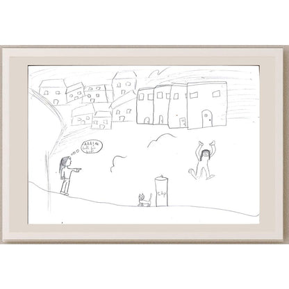Sena Özder 29x21cm Orijinal Karikatür BOD00654