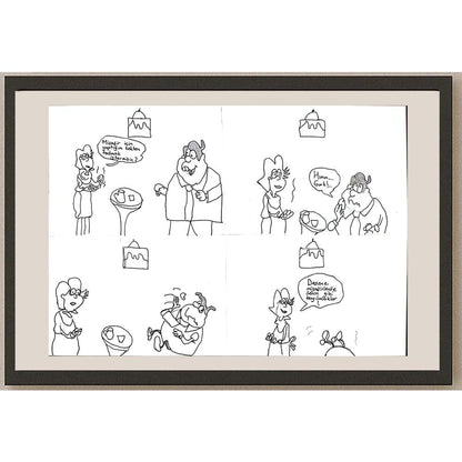 Kubilay Şanlı 29x21cm Orijinal Karikatür BOD00658