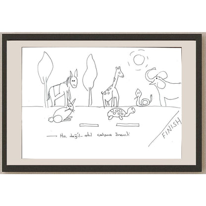 Ceren Hançer 29x21cm Orijinal Karikatür BOD00659