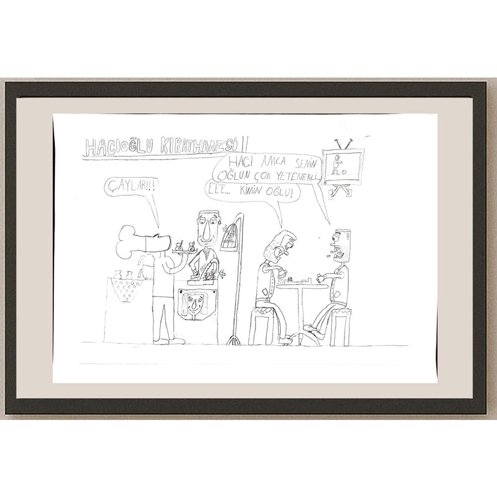 Bora Kılıç 29x21cm Orijinal Karikatür BOD00660