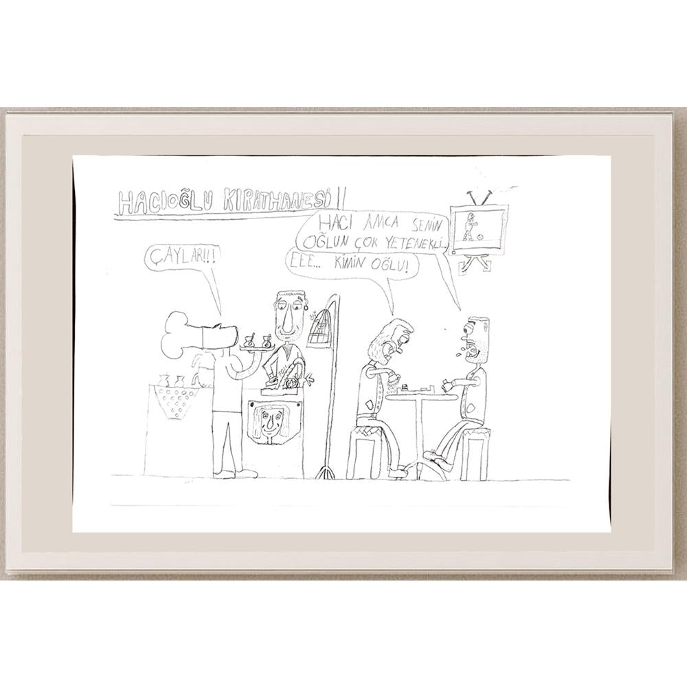 Bora Kılıç 29x21cm Orijinal Karikatür BOD00660