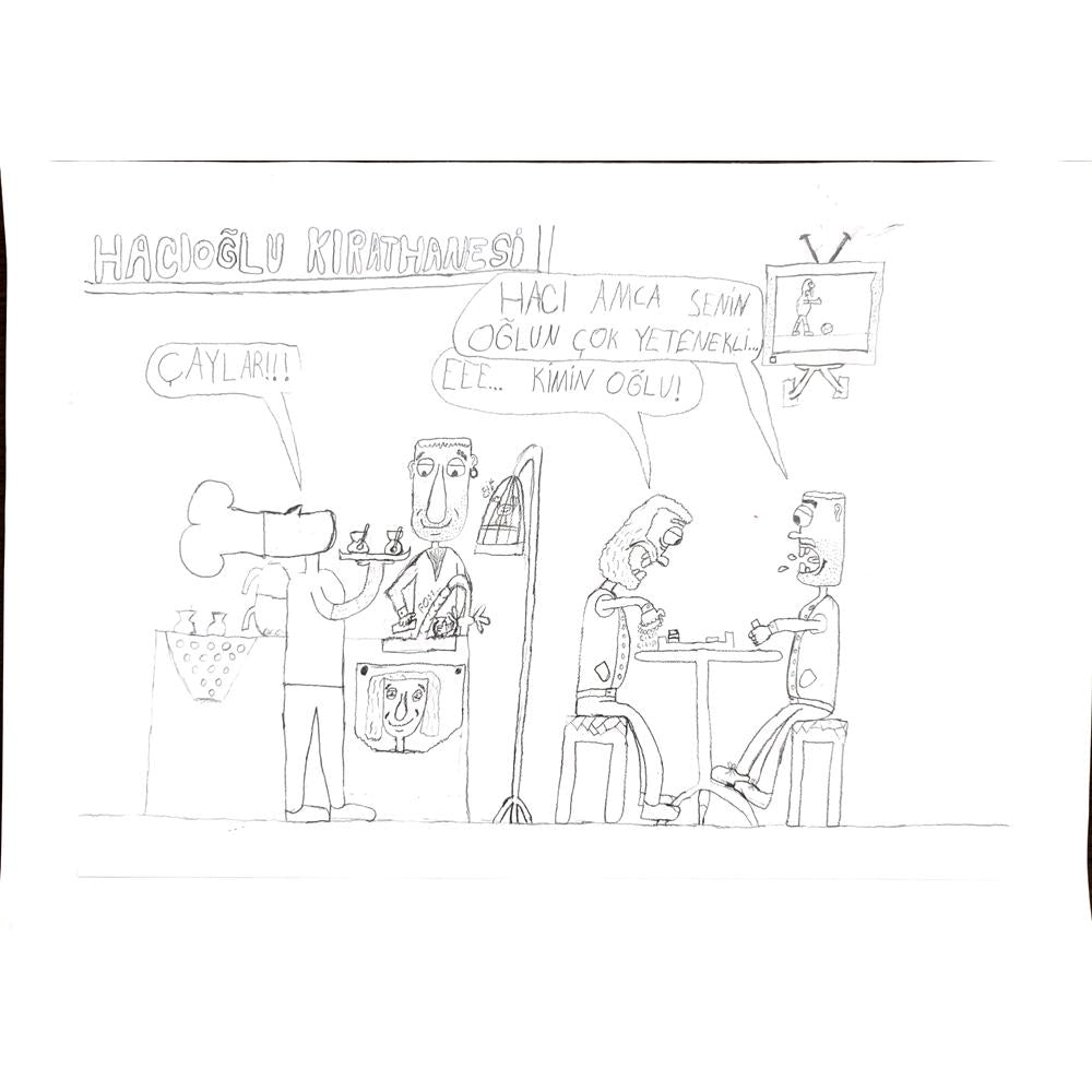 Bora Kılıç 29x21cm Orijinal Karikatür BOD00660