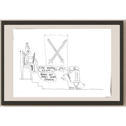Bora Kılıç 29x21cm Orijinal Karikatür BOD00661