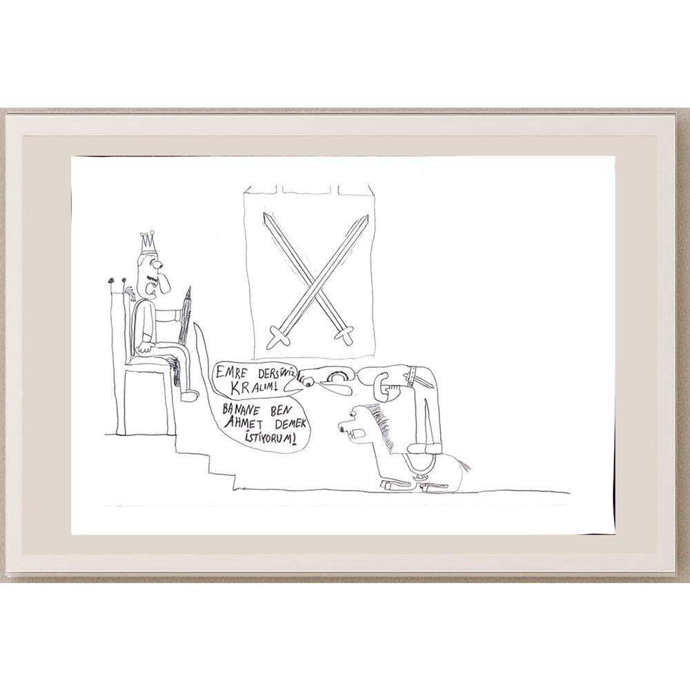 Bora Kılıç 29x21cm Orijinal Karikatür BOD00661