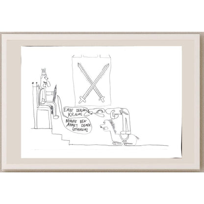 Bora Kılıç 29x21cm Orijinal Karikatür BOD00661