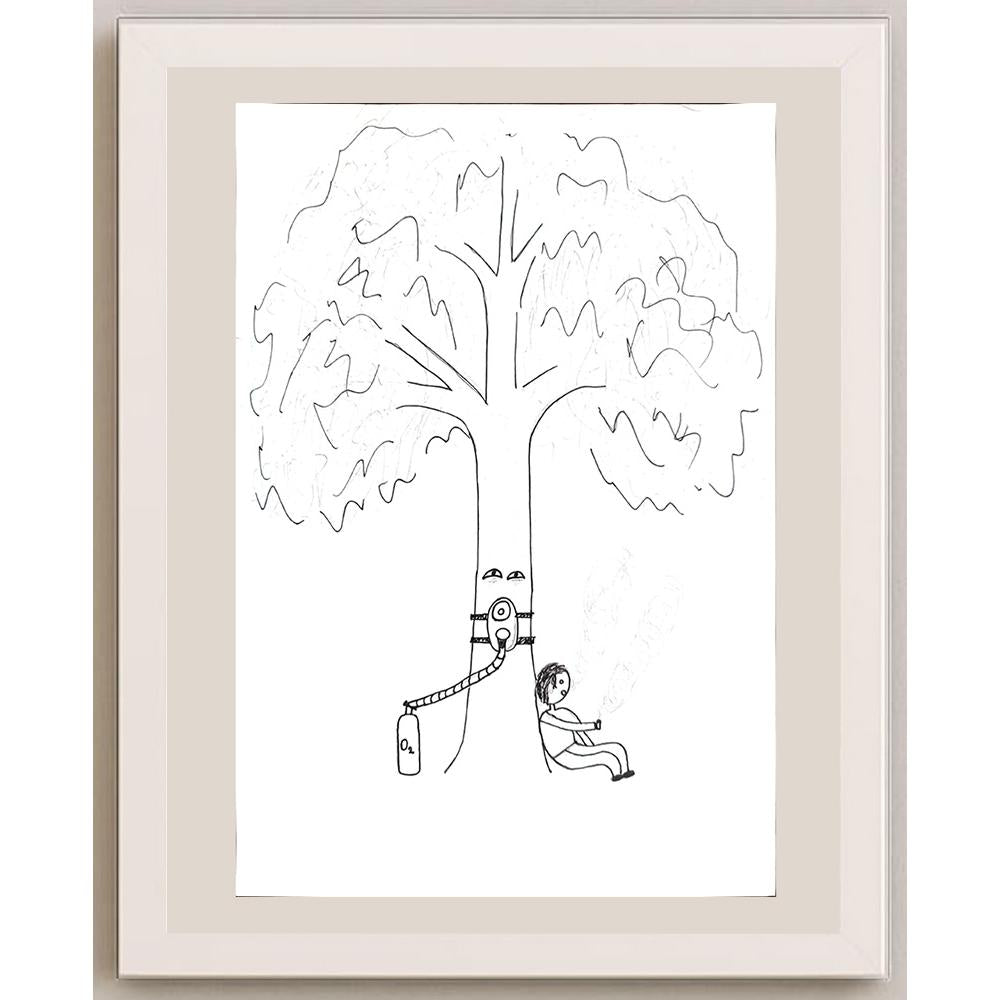 Zeynep Nur Akaç 29x21cm Orijinal Karikatür BOD00664