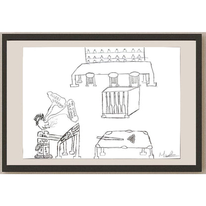 Mustafa Durgun 29x21cm Orijinal Karikatür BOD00665