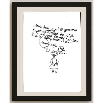 Büşra Ecem Çelik 29x21cm Orijinal Karikatür BOD00667