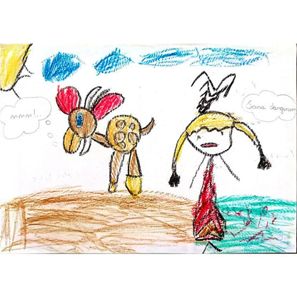 Büşra Ecem Çelik 29x21cm Orijinal Karikatür BOD00673