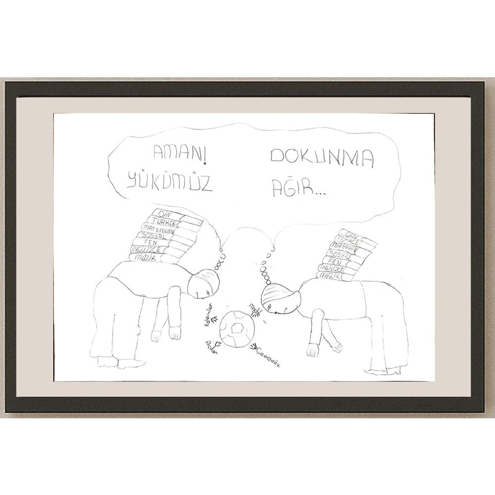 Başak Peker 29x21cm Orijinal Karikatür BOD00675