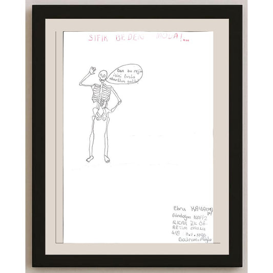 Ebru Kaya 29x21cm Orijinal Karikatür BOD00677