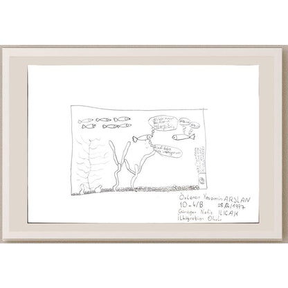 Özlenen Yasemin Arslan 29x21cm Orijinal Karikatür BOD00678