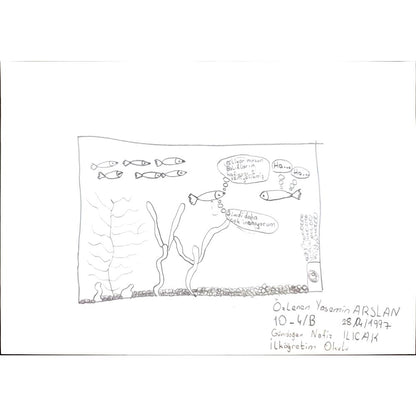 Özlenen Yasemin Arslan 29x21cm Orijinal Karikatür BOD00678