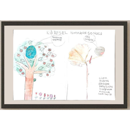 Çisem Akbıyık Gündoğan 29x21cm Orijinal Karikatür BOD00680