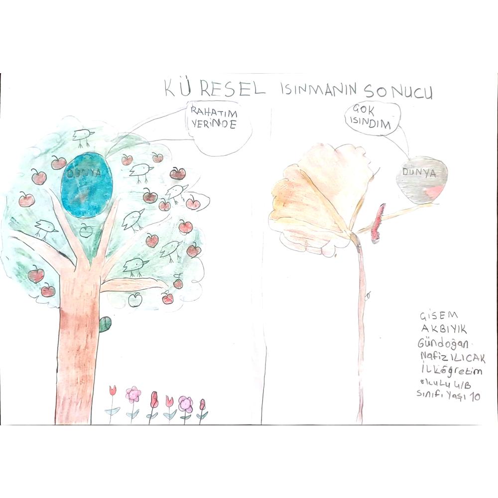 Çisem Akbıyık Gündoğan 29x21cm Orijinal Karikatür BOD00680