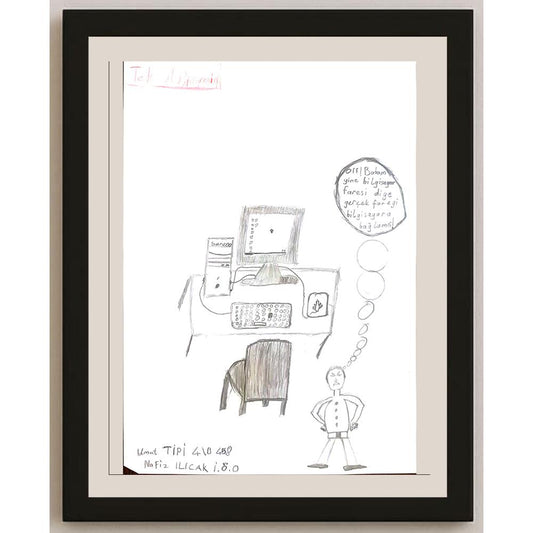 Umut Tipi 29x21cm Orijinal Karikatür BOD00681